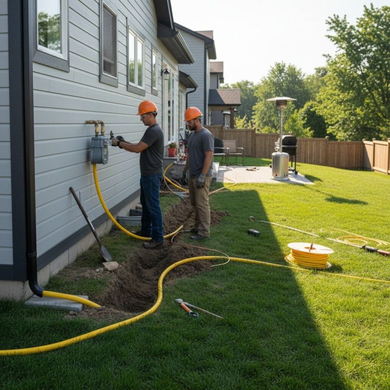 Fire Pit Gas Line Installation in Fredericksburg, VA