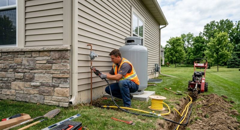 Propane Line Replacement in Columbus, OH